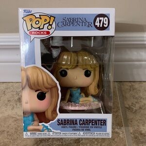 Funko Pop Rocks Sabrina Carpenter Blonde Hair and Blue Dress 479 NEW